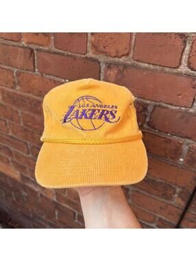 vintage Los Angeles lakers corduroy hat 80s/90s